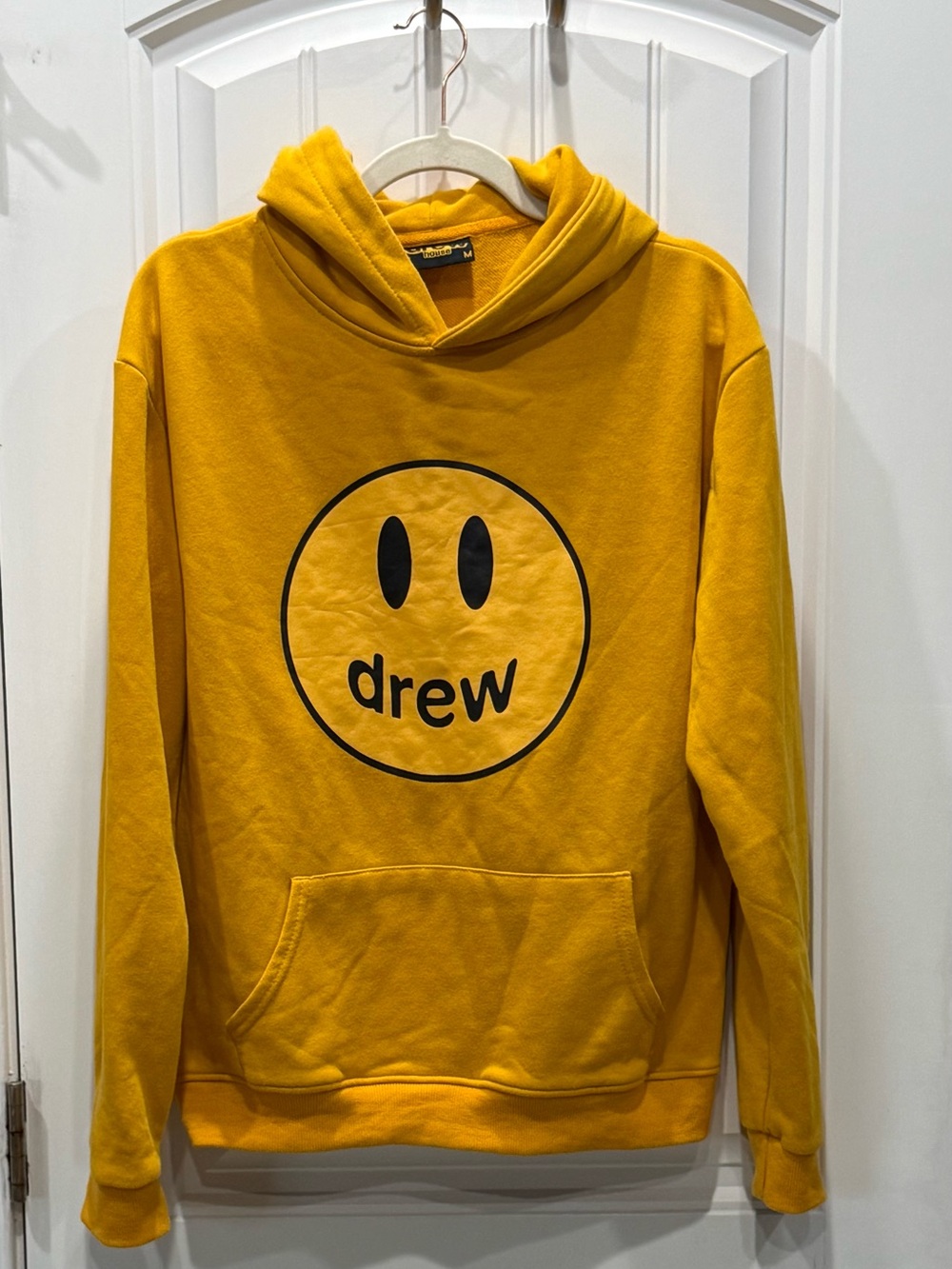 Drew House Size M Limited Drop Smiley Logo Yellow Hoodie EUC